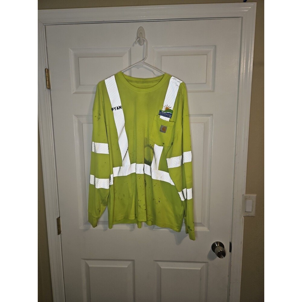 Carhartt Force High Visibility Long Sleeve Mens XL Relaxed Class 3 100496